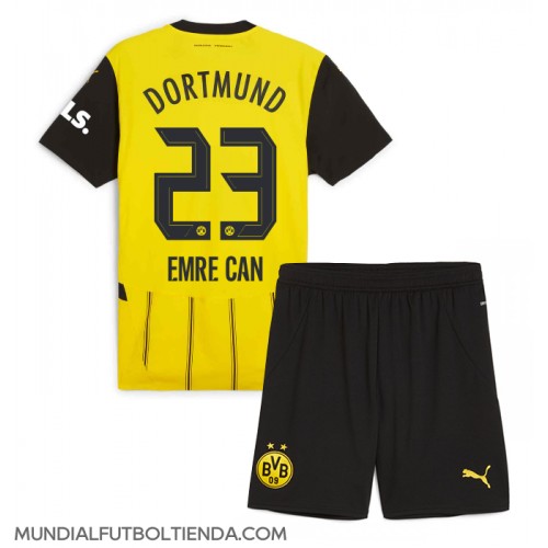 Camiseta Borussia Dortmund Emre Can #23 Primera Equipación Replica 2024-25 para niños mangas cortas (+ Pantalones cortos)